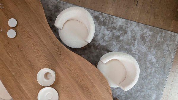 Vloerkleed Beach van Passe Partout in een woonkamer – sfeerbeeld