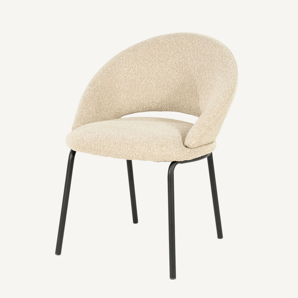 Stoel Nido – taupe – eetkamerstoel van By-Boo, vrijstaande productfoto