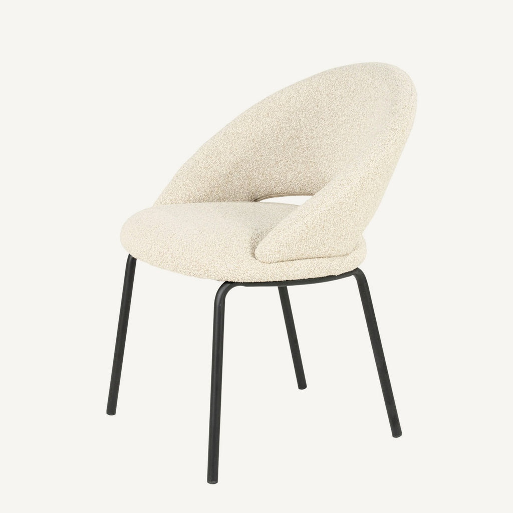 Stoel Nido – beige – eetkamerstoel van By-Boo, vrijstaande productfoto