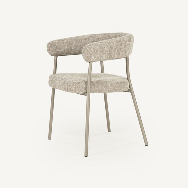 Stoel Yovi – taupe – eetkamerstoel van By-Boo, vrijstaande productfoto