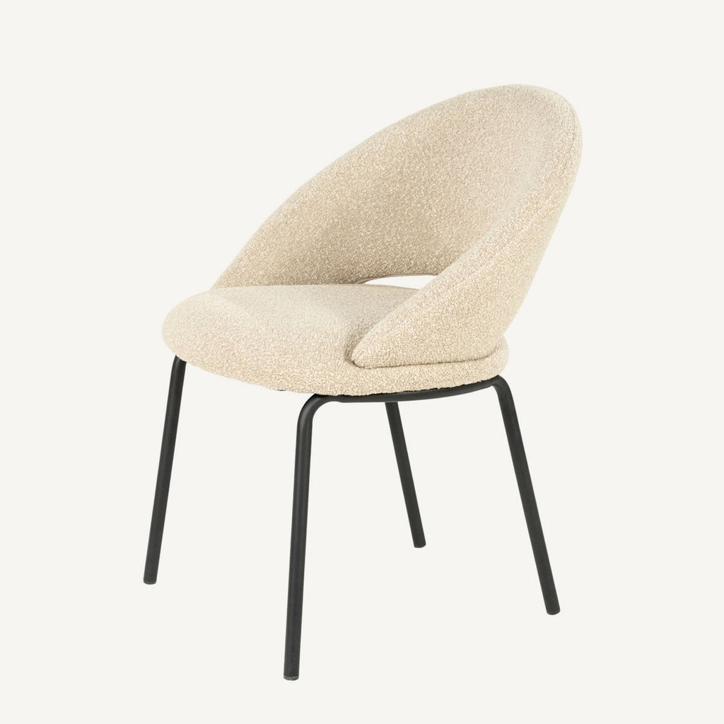 Stoel Nido – taupe – eetkamerstoel van By-Boo, vrijstaande productfoto