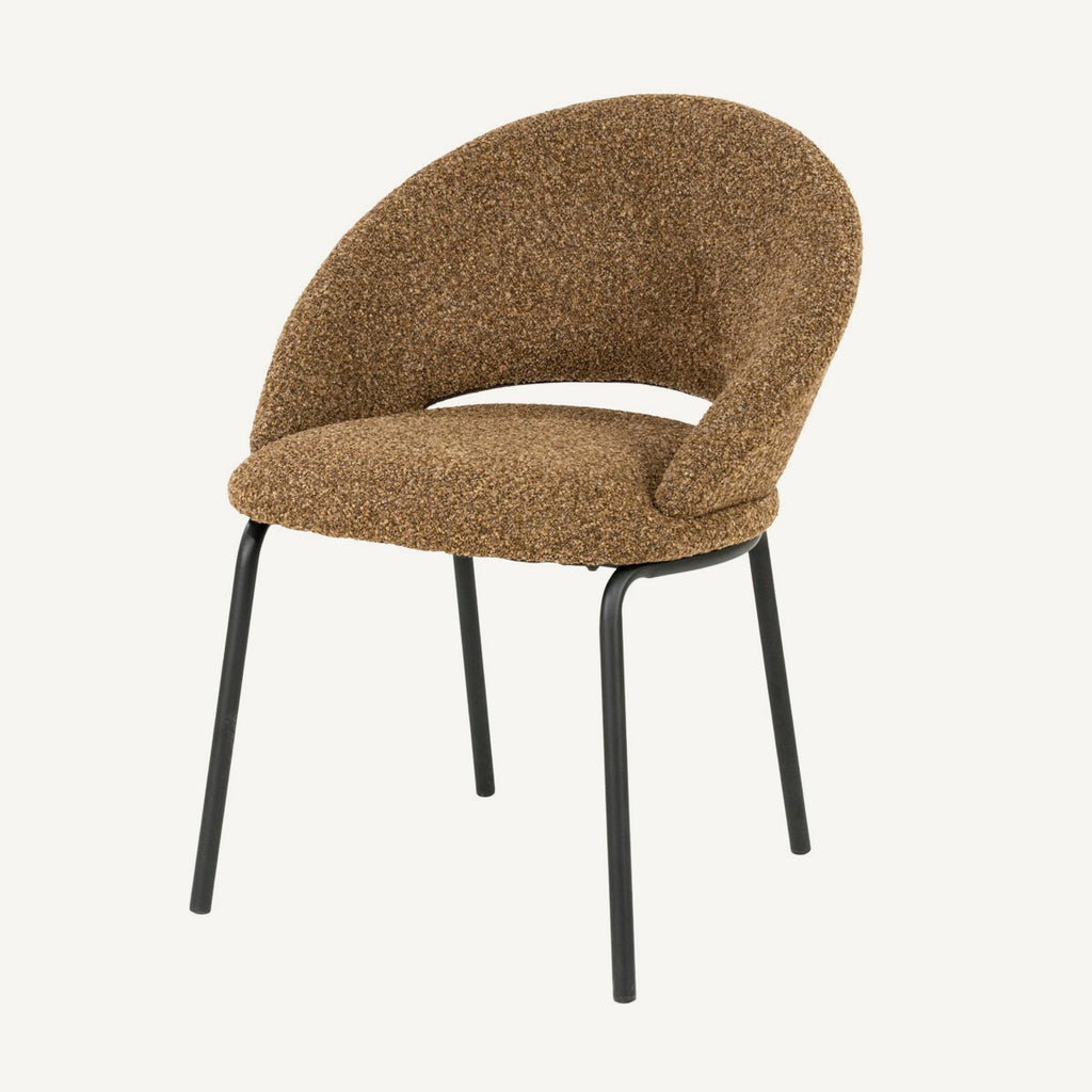 Stoel Nido – bruin – eetkamerstoel van By-Boo, vrijstaande productfoto