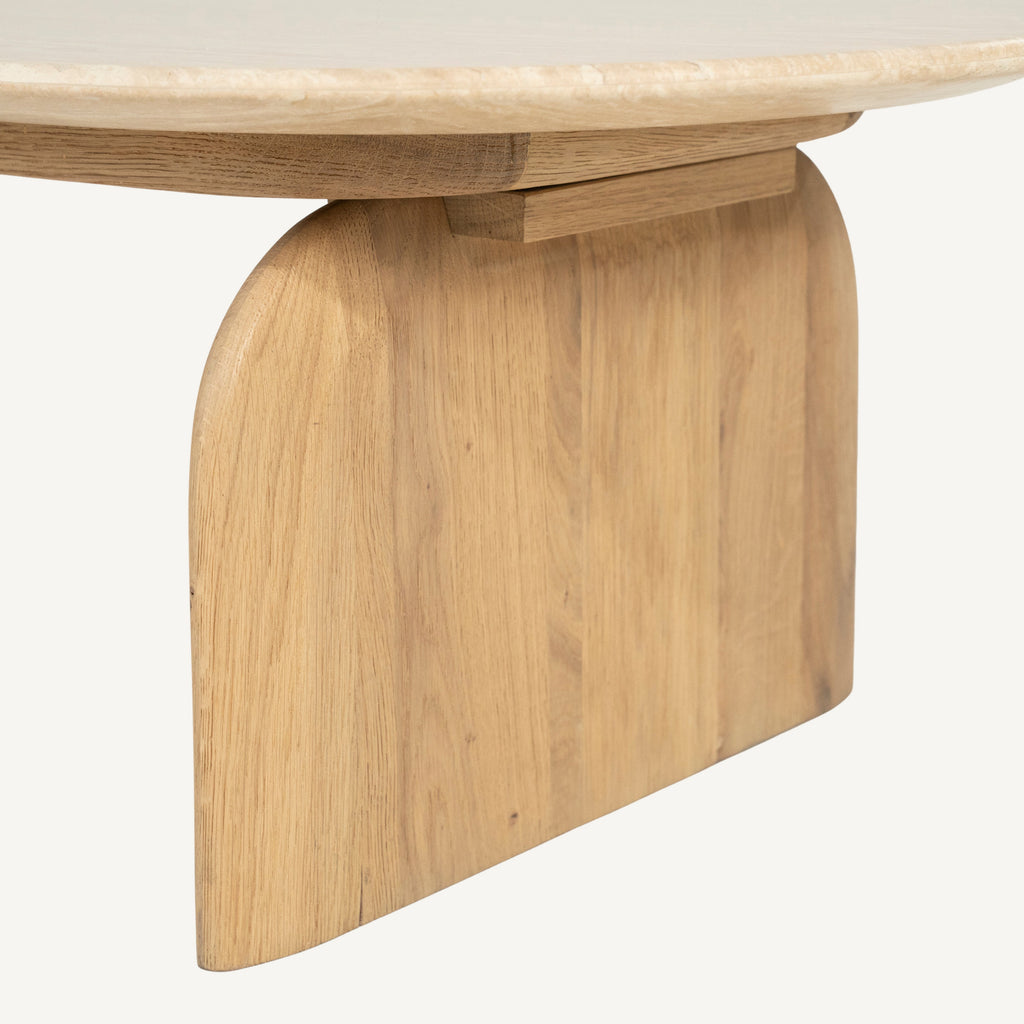 Salontafel Lova naturel – zijaanzicht