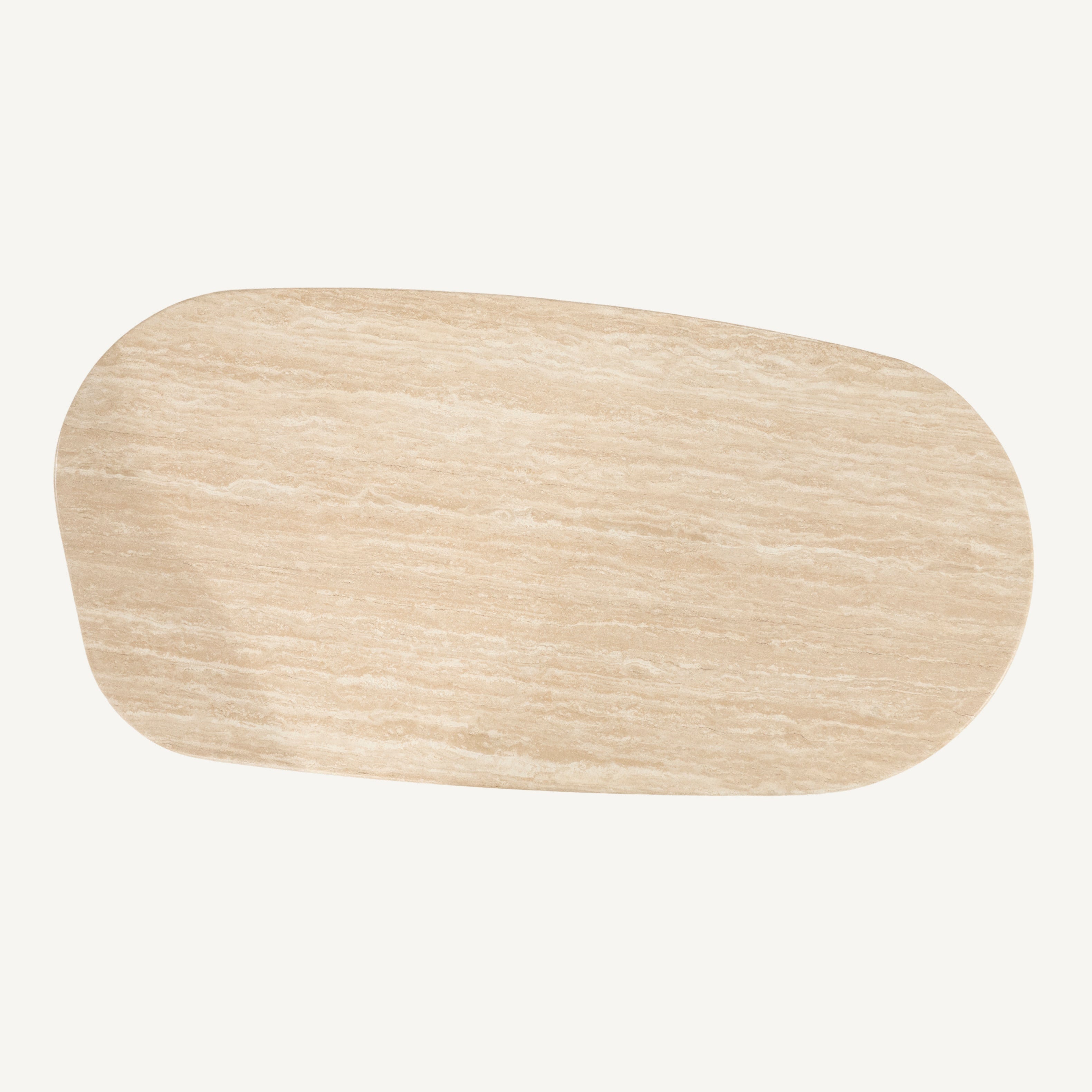 Salontafel Lova naturel – bovenaanzicht van de salontafel