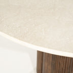 Eettafel Xanni bruin – zijaanzicht
