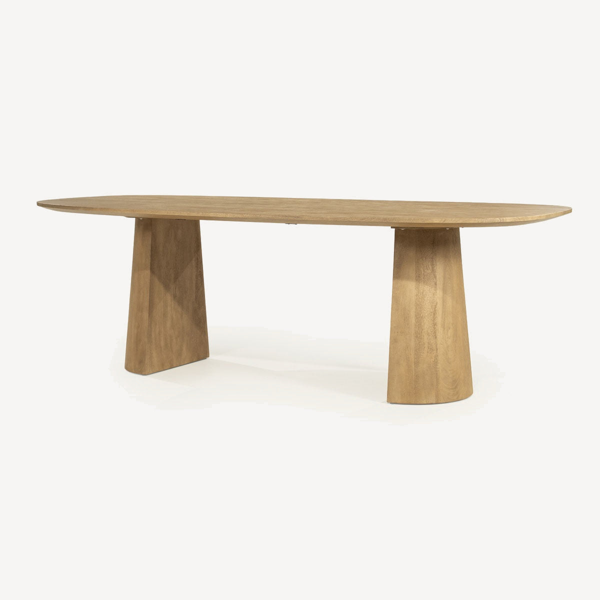 Eettafel Lune 240x105 cm naturel – bovenaanzicht van de eettafel