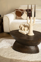 Salontafel Cobble – bruin – salontafel van By-Boo in een interieur