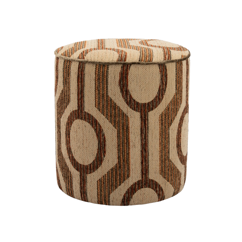 Poef Nyla Kalif bruin van BY BOO – productfoto