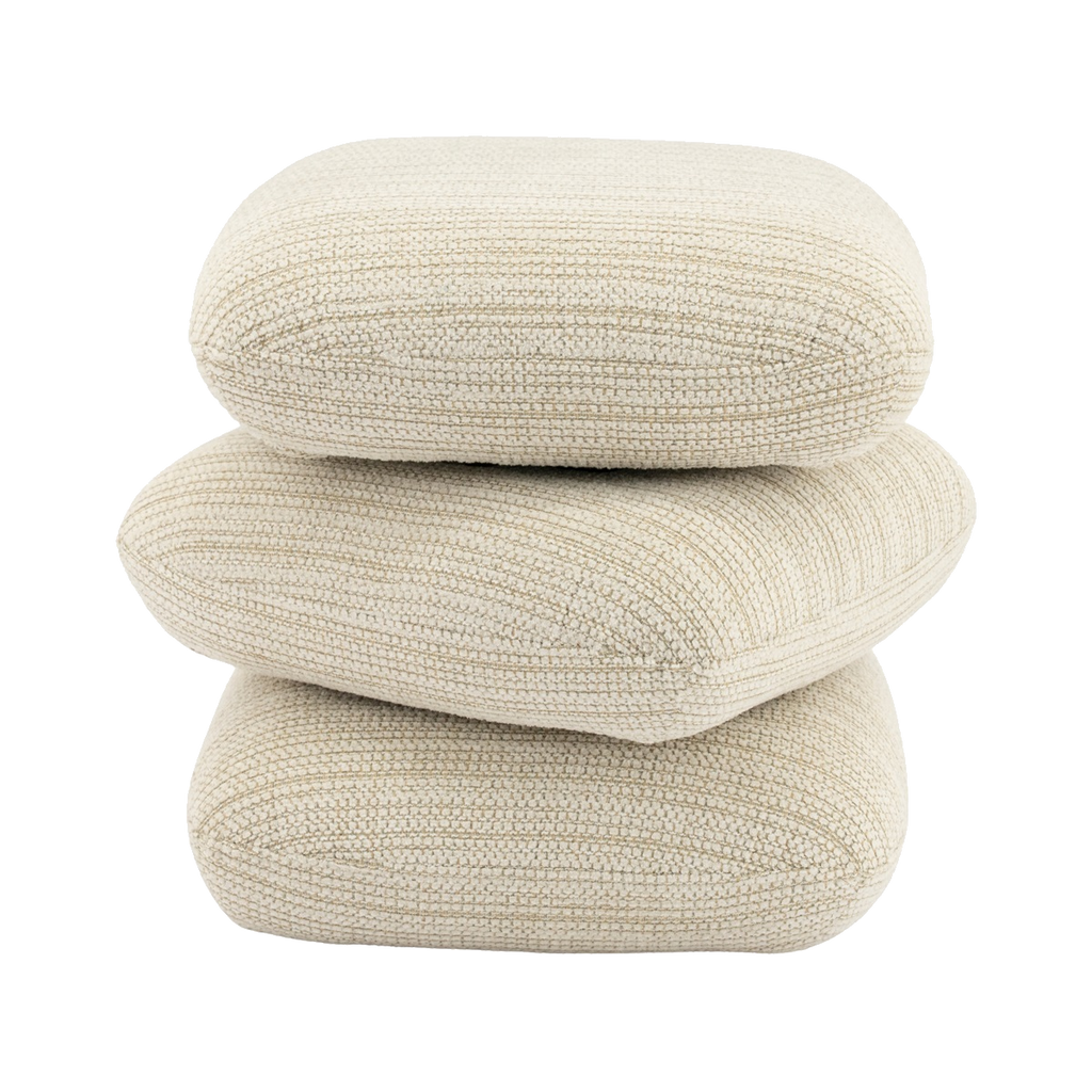 Poef Pillowscape Pluto beige van BY BOO – productfoto
