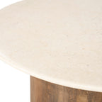 Salontafel Bodhi bruin – detail van de afwerking van de salontafel