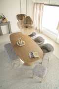 Eettafel Lune 240x105 cm naturel – eettafel van Eleonora in een interieur