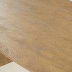 Eettafel Lune 300x105 cm naturel – bovenaanzicht van de eettafel