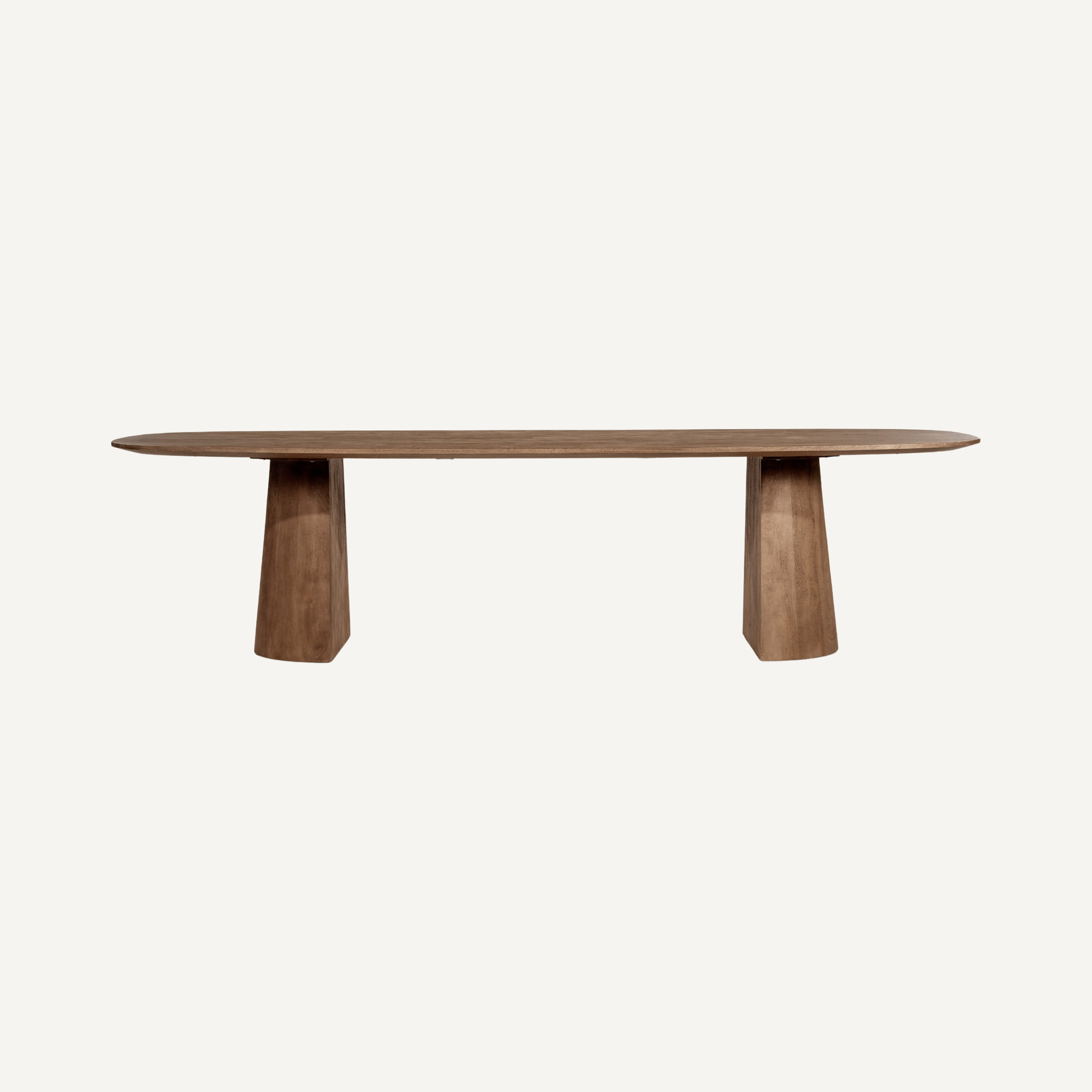 Eettafel Lune 300x105 cm – lichtbruin