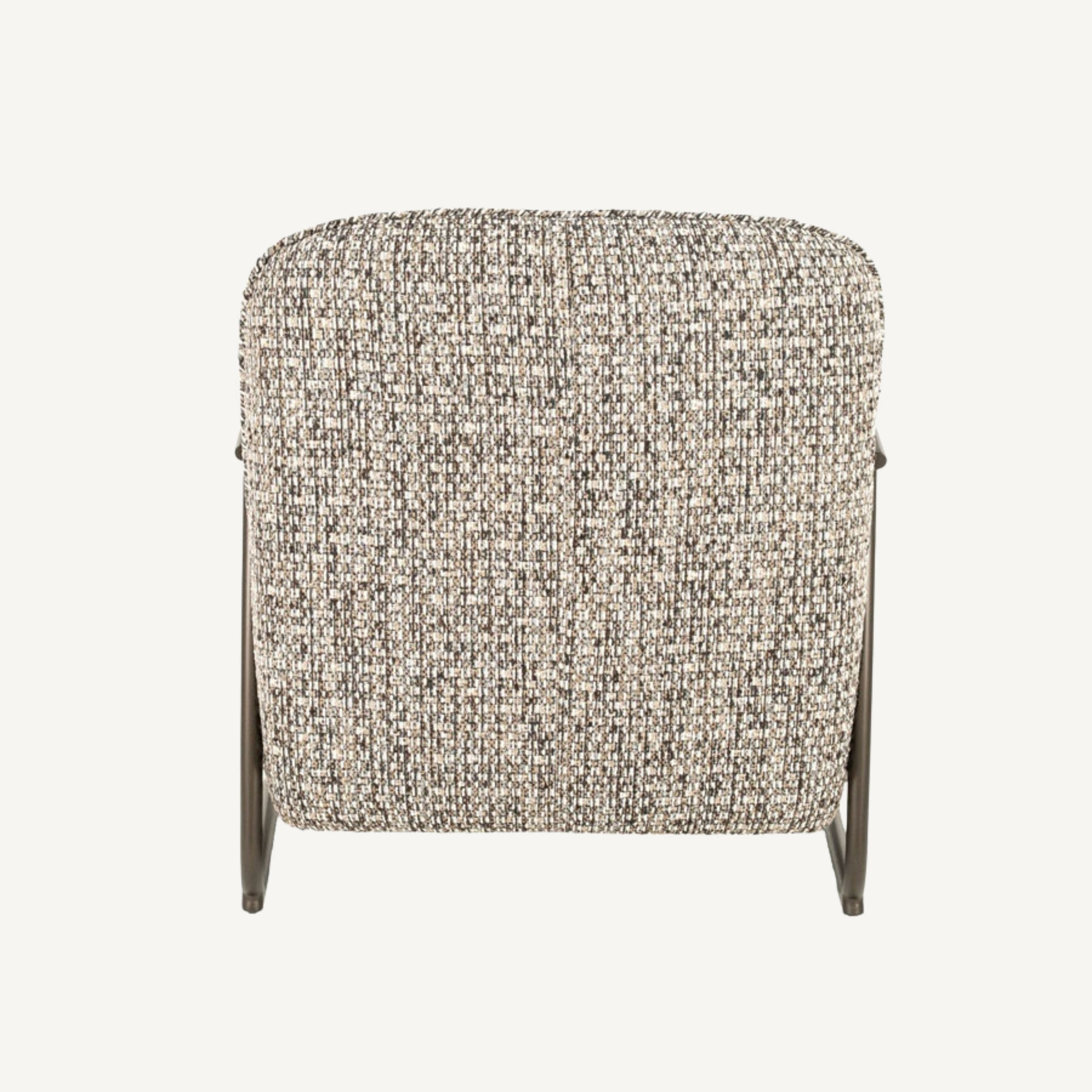 Fauteuil Norel taupe Vive – achteraanzicht van de fauteuil