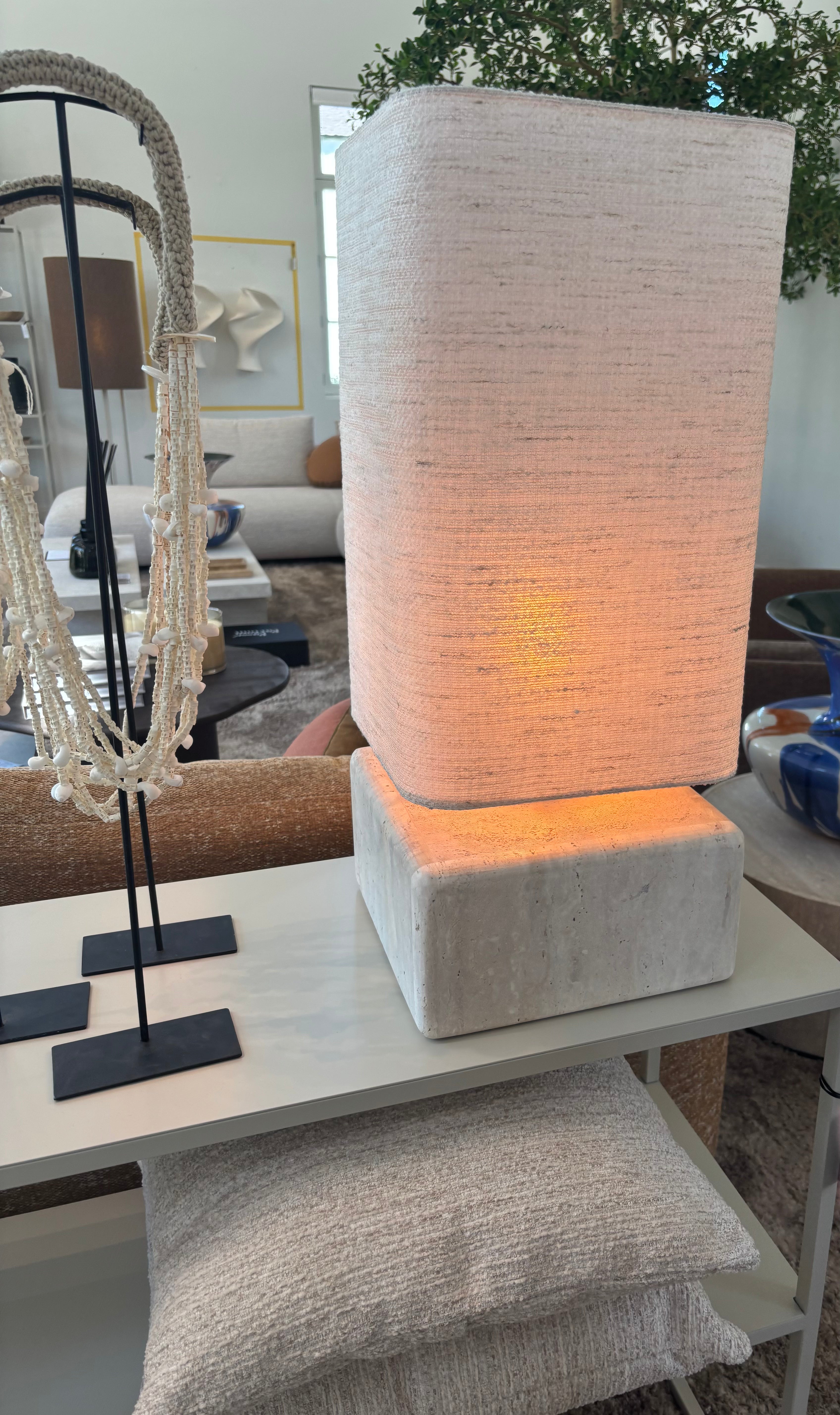 Table Lamp Soft Linen Sand