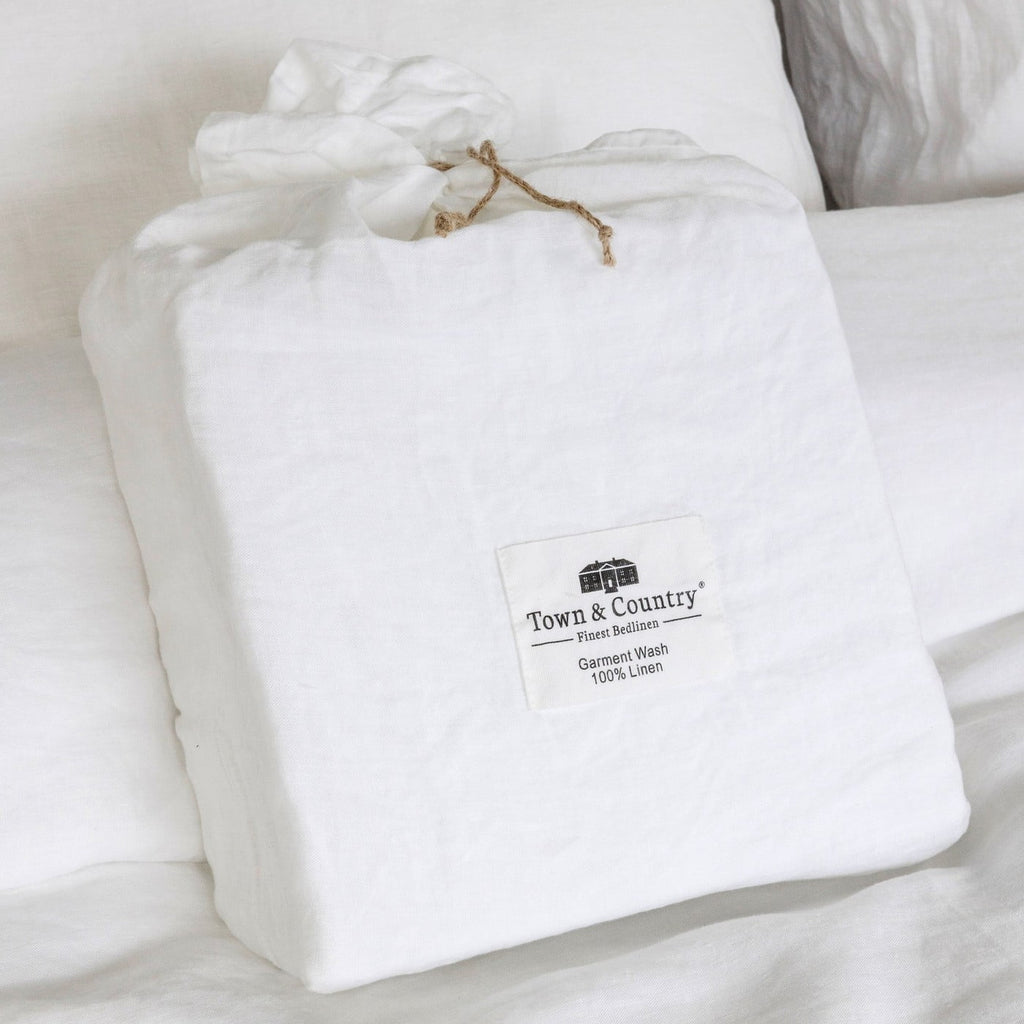 Linnen dekbedset wit van Town & Country — afbeelding 9 van 9