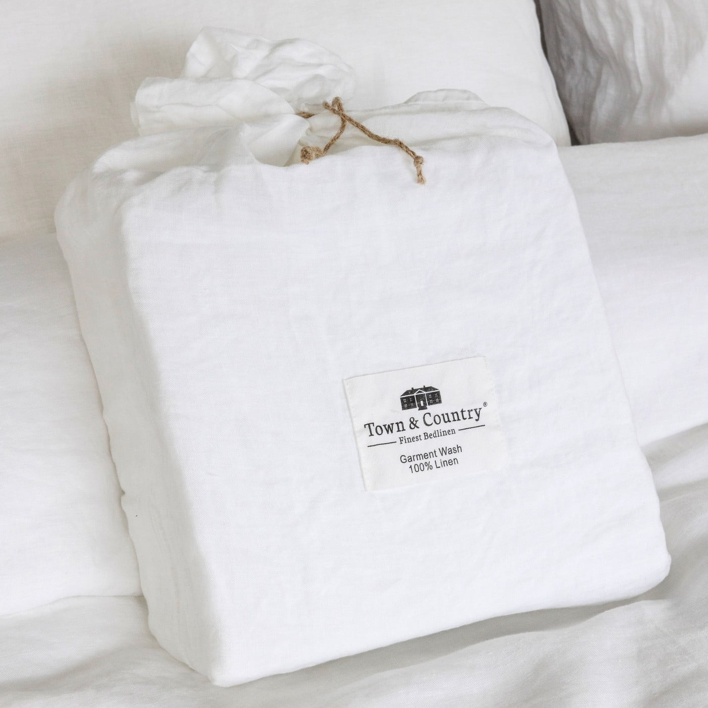 Linnen dekbedset wit van Town & Country — afbeelding 9 van 9