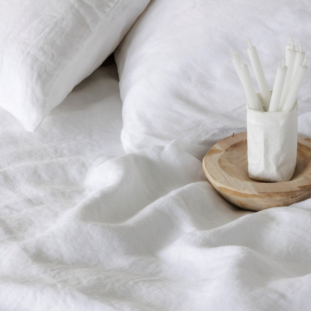 Linnen dekbedset wit van Town & Country — afbeelding 2 van 9