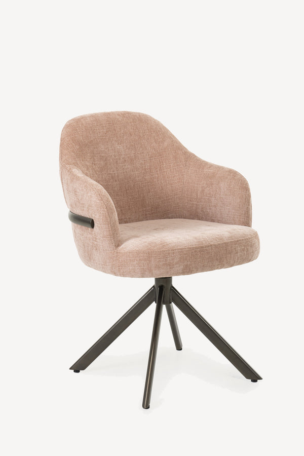 Eetkamerstoel New York — Moods Collection, stof Be Cotton rosewood