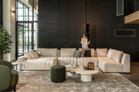 Vloerkleed Beach van Passe Partout in taupe – sfeerbeeld