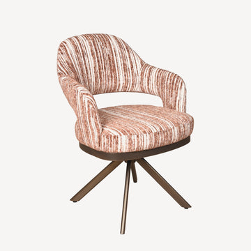 Eetkamerstoel Firenze in Be stylish mocca mousse 234 met Venus 360 anodic brown onderstel — vaste voorraad, artikelnummer FIR0503242V