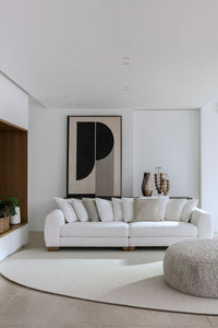 Rond vloerkleed Stones van Passe Partout – sfeerbeeld